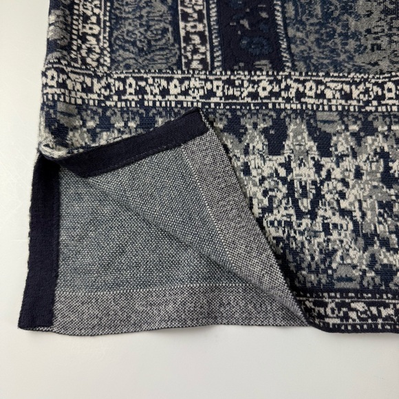 J Jill Pure Jill Cardigan Sweater Womens Large Blue Kimono Style Open Front Knit - Picture 4 of 11